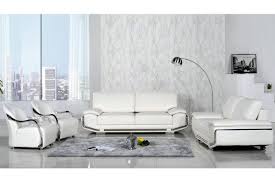 modern stainless steel white leather