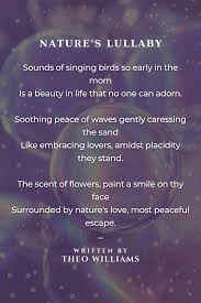 nature s lullaby poem by theo williams