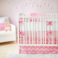 Pink Chevron Crib Bedding Nursery