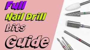 nail drill bits explained for beginners