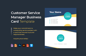customer service manager business card