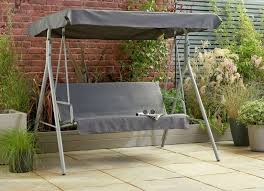 argos home 3 seater metal swing chair