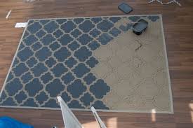 diy how to paint a sisal rug