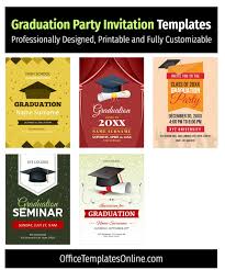 graduation party invitation templates