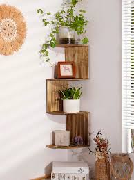 Multilayer Corner Shelves Floating