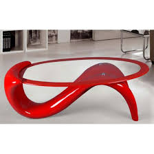 Three pieces of curved glass create a contemporary nest of coffee tables that are substantial but will not clutter your room. Panama Glass Coffee Table With Red Base Glass Coffee Table Coffee Tables Uk Stylish Coffee Table