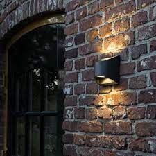 modern exterior wall lamp dark gray