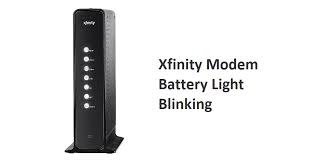 xfinity modem battery light blinking 3