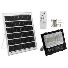 25w 40w 60w Solar Flood Light Solar Led Spotlight W Manual Remote Control Solar Panel Ip67 Waterproof