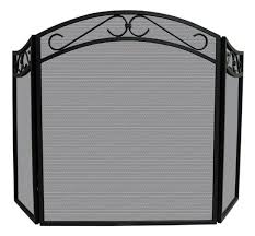 Wrought Iron Arch Top Fireplace Screen