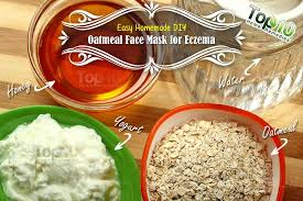 homemade diy oatmeal mask for eczema
