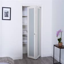 White Frosted Glass Closet Door