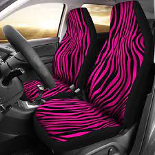 Zebra Car Seat Covers Set Striped