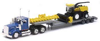 kenworth truck and lowboy trailer