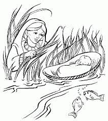 25 moses and the burning bush coloring page images. Baby Moses Coloring Page Coloring Home