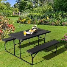 Clihome Black Rectangle Plastic Outdoor