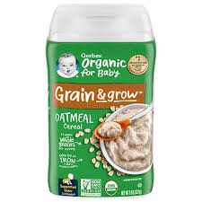 gerber organic oatmeal cereal l gerber