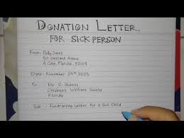 perfect donation letter