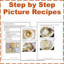 non reader recipes or picture recipes