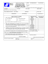 sss payment form voluntary fill out