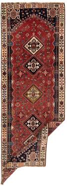 shiraz persian rug red 306 x 112 cm