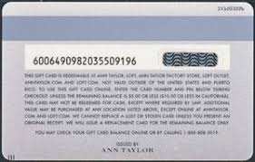 Both bonus double points days cannot be used in the same transaction. Gift Card Logo Silver Ann Taylor United States Of America Ann Taylor Col Us Annta Sv1203226