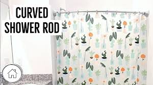 Neo angle, l shaped, d shaped, oval, u shaped, curved How To Install A Curved Shower Rod Simple Instructions Youtube