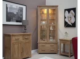 Sherwood Deluxe Oak Glass Display Cabinet