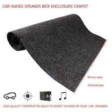 25 x 78 gray car speaker box carpet