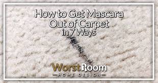 how to get mascara out of carpet in 7