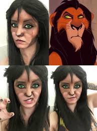 scar makeup collection the lion