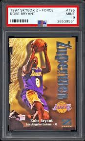 These are kobe bryant most expensive cards. 1997 Skybox Z Force Kobe Bryant Psa Cardfacts