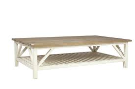 Solid Oak Top Large Coffee Table