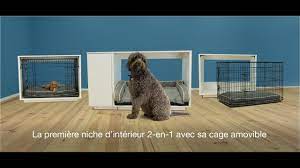 Niche d'intérieur 2 en 1 pour chiens Omlet Fido Nook - YouTube