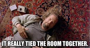 that rug really tied the room together