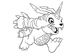 Digimon coloring pages 26 printable coloring page. Digimon Gabumon Coloring Page Free Printable Coloring Pages For Kids