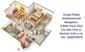 2 Bhk Floor Plan Floor Plans Durga