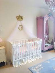 beautiful princess crib bows neutral