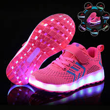 Kids Shoes Usb Charger Glowing Sneakers Led Children Lighting Shoes Boys Girls Illuminated Luminous Shoes Size 25 37 Wish