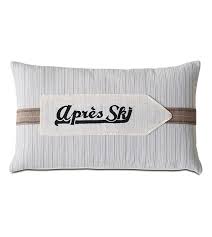 lodge apres ski decorative pillow