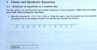Linear And Quadratic Equations 1 1