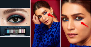 diwali blue black eye makeup tutorial