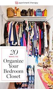 In addition, starting with a deep clean helps quickly identify. 20 Ideas For Organizing Your Bedroom Closet Apartment Therapy