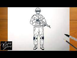 how to draw a military solr you