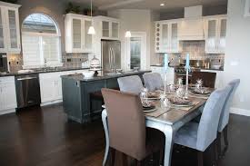 A wide variety of gray cabinets kitchen options are available to you, such as project solution capability, countertop material, and warranty. 101 Kitchen Designs With In Kitchen Tables And Chairs Photos Home Stratosphere