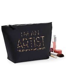 makeup accessory bag leopard print