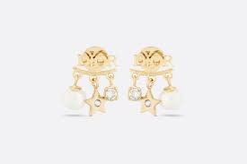 dio r evolution earrings gold finish