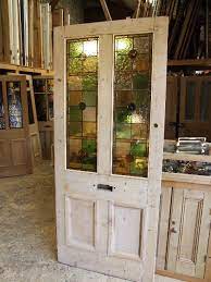 Antique Stained Glass Entrance Door