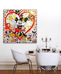 Mickey Mouse Art Print Minnie Mouse