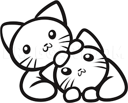 how to draw kittens for kids step by